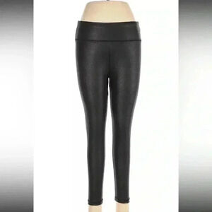 Matilda Jane Good Hart Newark Women Black Faux Leather Leggings Size M NWT $68